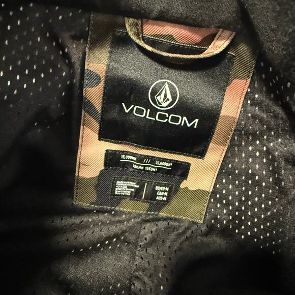 Volcom Women's Snow Pants Ski Mountain Waterproof Camo Pink Brown Medium - Picture 3 of 11